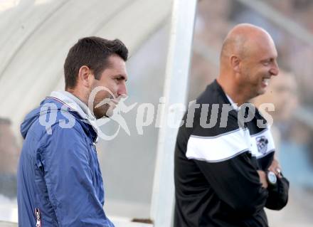 Fussball Testspiel. Treibach gegen RZ Pellets WAC.  Trainer Nenad Bjelica, Co-Trainer Slobodan Grubor (WAC). Treibach, 6.7.2012.
Foto: Kuess
---
pressefotos, pressefotografie, kuess, qs, qspictures, sport, bild, bilder, bilddatenbank