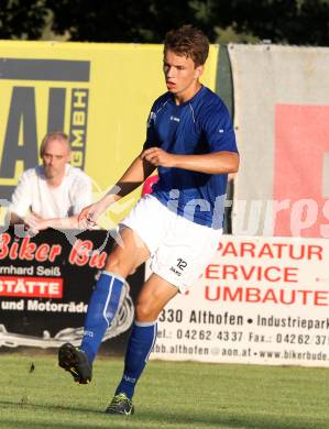 Fussball Testspiel. Treibach gegen RZ Pellets WAC. Maximilian Ritscher (WAC). Treibach, 6.7.2012.
Foto: Kuess
---
pressefotos, pressefotografie, kuess, qs, qspictures, sport, bild, bilder, bilddatenbank