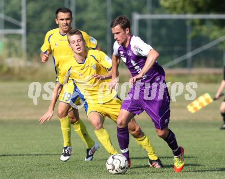Fussball Testspiel. SK Austria Klagenfurt gegen Domzale. Stefan Erkinger (Austria). Schiefling, am 8.7.2012.
Foto: Kuess
---
pressefotos, pressefotografie, kuess, qs, qspictures, sport, bild, bilder, bilddatenbank
