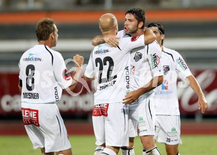 Fussball Testspiel. WAC gegen Ordonspor. Torjubel Ruben Rivera (WAC). Wolfsberg, 10.7.2012.
Foto: Kuess


---
pressefotos, pressefotografie, kuess, qs, qspictures, sport, bild, bilder, bilddatenbank