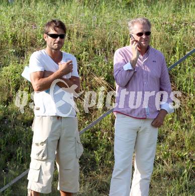 Fussball Testspiel. SK Austria Klagenfurt gegen Domzale. Heimo Vorderegger, Peter Svetits (Austria). Schiefling, am 8.7.2012.
Foto: Kuess
---
pressefotos, pressefotografie, kuess, qs, qspictures, sport, bild, bilder, bilddatenbank