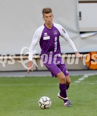 Fussball Testspiel. SK Austria Klagenfurt gegen Besiktas Istanbul. Marco Leininger (Austria). Klagenfurt, am 16.7.2012.
Foto: Kuess
---
pressefotos, pressefotografie, kuess, qs, qspictures, sport, bild, bilder, bilddatenbank