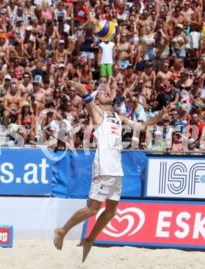 Beachvolleyball Grand Slam.  Alexander Xandi Huber (AUT). Klagenfurt, 19.7.2012
Foto: Kuess

---
pressefotos, pressefotografie, kuess, qs, qspictures, sport, bild, bilder, bilddatenbank