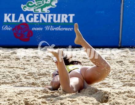 Beachvolleyball Grand Slam.  Liliana Fernandez Steiner, (ESP). Klagenfurt, 19.7.2012
Foto: Kuess

---
pressefotos, pressefotografie, kuess, qs, qspictures, sport, bild, bilder, bilddatenbank