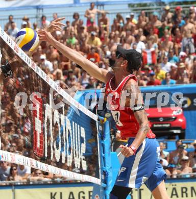 Beachvolleyball Grand Slam.  Clemens Doppler (AUT). Klagenfurt, 19.7.2012
Foto: Kuess

---
pressefotos, pressefotografie, kuess, qs, qspictures, sport, bild, bilder, bilddatenbank