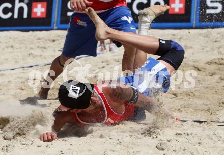 Beachvolleyball Grand Slam. Clemens Doppler (AUT). Klagenfurt, 19.7.2012
Foto: Kuess

---
pressefotos, pressefotografie, kuess, qs, qspictures, sport, bild, bilder, bilddatenbank