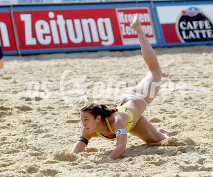 Beachvolleyball Grand Slam.  Elsa Baquerizo McMillan (ESP). Klagenfurt, 19.7.2012
Foto: Kuess

---
pressefotos, pressefotografie, kuess, qs, qspictures, sport, bild, bilder, bilddatenbank