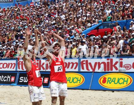 Beachvolleyball Grand Slam. SEIDL Robin Valentin, HUBER Alexander Xandi (AUT). Klagenfurt, 20.7.2012
Foto: Kuess

---
pressefotos, pressefotografie, kuess, qs, qspictures, sport, bild, bilder, bilddatenbank