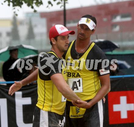 Beachvolleyball Grand Slam. COSTA SANTOS Ricardo Alex, CUNHA Pedro (BRA). Klagenfurt, 21.7.2012
Foto: Kuess

---
pressefotos, pressefotografie, kuess, qs, qspictures, sport, bild, bilder, bilddatenbank