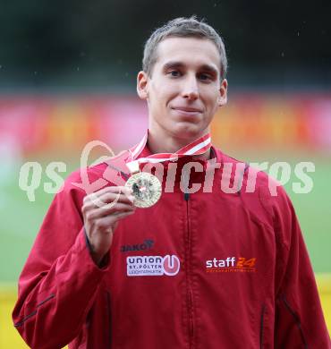 Leichtathletik. Oesterreichische Meisterschaften. 100 Meter Maenner. Benjamin Grill. KLagenfurt, am 21.7.2012.
Foto: Kuess
---
pressefotos, pressefotografie, kuess, qs, qspictures, sport, bild, bilder, bilddatenbank