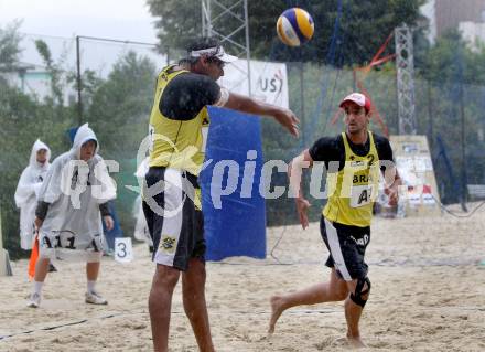 Beachvolleyball Grand Slam.  COSTA SANTOS Ricardo Alex, CUNHA Pedro (BRA). Klagenfurt, 21.7.2012
Foto: Kuess
---
pressefotos, pressefotografie, kuess, qs, qspictures, sport, bild, bilder, bilddatenbank