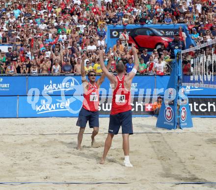 Beachvolleyball Grand Slam. NUMMERDOR Reinder, SCHUIL Richard,  (NED). Klagenfurt, 22.7.2012
Foto: Kuess

---
pressefotos, pressefotografie, kuess, qs, qspictures, sport, bild, bilder, bilddatenbank