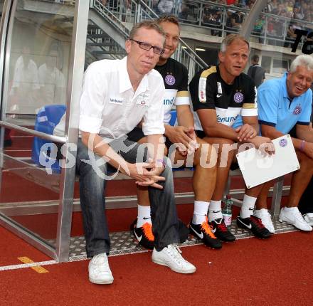 Fussball. Bundesliga. RZ Pellets WAC gegen FK Austria Wien. Trainer Peter Stoeger (Wien). Wolfsberg, 25.7.2012.
Foto: Kuess


---
pressefotos, pressefotografie, kuess, qs, qspictures, sport, bild, bilder, bilddatenbank