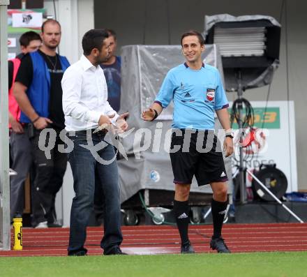 Fussball. Bundesliga. RZ Pellets WAC gegen FK Austria Wien. Trainer Nenad Bjelica, Vierter Offizieller Philipp Aiginger (WAC). Wolfsberg, 25.7.2012.
Foto: Kuess

---
pressefotos, pressefotografie, kuess, qs, qspictures, sport, bild, bilder, bilddatenbank