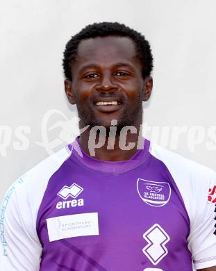 Fussball. Regionalliga. SK Austria Klagenfurt. Mannschaftsfototermin.   Portrait. Thierry Fidjeu Tazemeta . Klagenfurt, 26.7.2012.
Foto: Kuess
---
pressefotos, pressefotografie, kuess, qs, qspictures, sport, bild, bilder, bilddatenbank