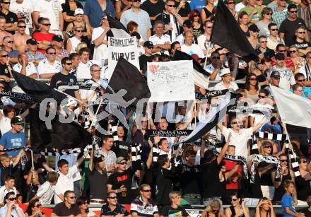 Fussball. Bundesliga. RZ Pellets WAC gegen FC Red Bull Salzburg. Fans. Wolfsberg, 4.8.2012.
Foto: Kuess

---
pressefotos, pressefotografie, kuess, qs, qspictures, sport, bild, bilder, bilddatenbank