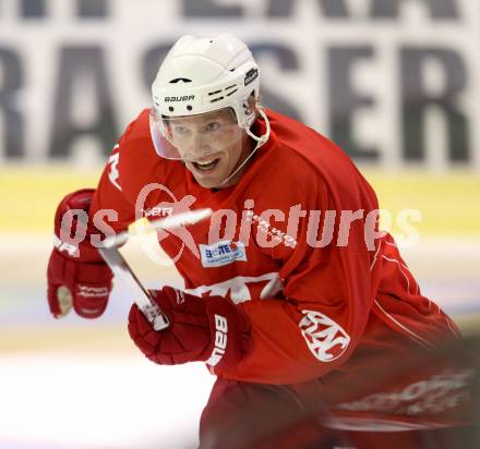 Eishockey. KAC. Training. Jamie Lundmark. Klagenfurt, 6.8.2012. 
Foto: Kuess
---
pressefotos, pressefotografie, kuess, qs, qspictures, sport, bild, bilder, bilddatenbank