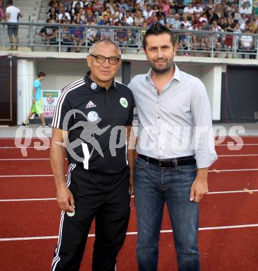 Fussball Testspiel. RZ Pellets WAC gegen VfL Wolfsburg. Trainer Nenad Bjelica, Trainer Felix Magath. Wolfsberg, 7.8.2012.
Foto: Kuess
---
pressefotos, pressefotografie, kuess, qs, qspictures, sport, bild, bilder, bilddatenbank