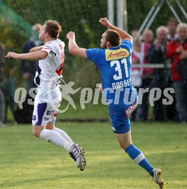 Fussball Regionalliga. SAK gegen VSV. Darijo Biscan,  (SAK), Udo Gasser (VSV). Klagenfurt, 9.8.2012.
Foto: Kuess
---
pressefotos, pressefotografie, kuess, qs, qspictures, sport, bild, bilder, bilddatenbank