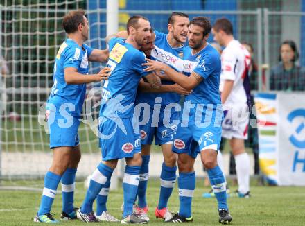 Fussball Regionalliga. SAK gegen VSV. Torjubel VSV. Klagenfurt, 9.8.2012.
Foto: Kuess
---
pressefotos, pressefotografie, kuess, qs, qspictures, sport, bild, bilder, bilddatenbank