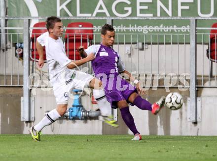 Fussball Regionalliga. SK Austria Klagenfurt gegen Sturm Graz Amateure. Marco Sahanek (Klagenfurt). Klagenfurt, 10.8.2012.
Foto: Kuess


---
pressefotos, pressefotografie, kuess, qs, qspictures, sport, bild, bilder, bilddatenbank