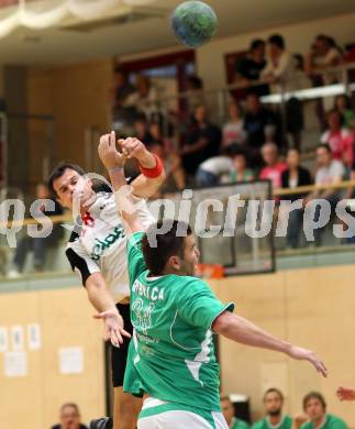 Handball Bundesliga. Testspiel. SC Ferlach gegen Ribnica. Miro Barisic  (Ferlach). Ferlach, 11.8.2012.
Foto: Kuess
---
pressefotos, pressefotografie, kuess, qs, qspictures, sport, bild, bilder, bilddatenbank