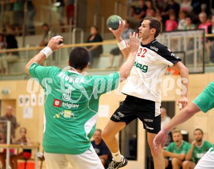 Handball Bundesliga. Testspiel. SC Ferlach gegen Ribnica. Dean Pomorisac (Ferlach). Ferlach, 11.8.2012.
Foto: Kuess
---
pressefotos, pressefotografie, kuess, qs, qspictures, sport, bild, bilder, bilddatenbank