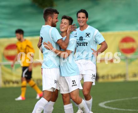 Fussball. Kaerntner Liga. Welzenegg gegen St. Veit/Glan. Rupprecht Patrick, Riesser Manuel, Hertelt Sebastian  (St. Veit). Klagenfurt, 11.8.2012.
Foto: Kuess
---
pressefotos, pressefotografie, kuess, qs, qspictures, sport, bild, bilder, bilddatenbank