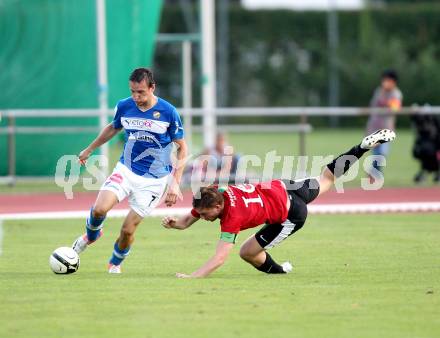 Fussball. Regionalliga. VSV gegen St. Florian. Okatan Emre (VSV), Mitterndorfer Thomas (St. Florian). Villach, 17.8.2012.
Foto: Kuess
---
pressefotos, pressefotografie, kuess, qs, qspictures, sport, bild, bilder, bilddatenbank