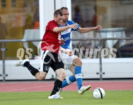 Fussball. Regionalliga. VSV gegen St. Florian. Prawda Christian (VSV), Hinterreiter Roland (St. Florian). Villach, 17.8.2012.
Foto: Kuess
---
pressefotos, pressefotografie, kuess, qs, qspictures, sport, bild, bilder, bilddatenbank