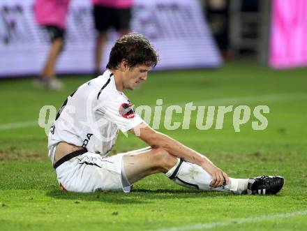 Fussball. Bundesliga. RZ Pellets WAC gegen SV Mattersburg. Christian Falk (WAC). Wolfsberg, 18.8.2012.
Foto: Kuess

---
pressefotos, pressefotografie, kuess, qs, qspictures, sport, bild, bilder, bilddatenbank