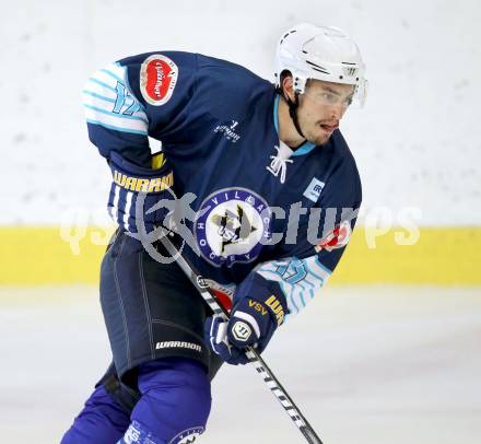 Eishockey. Rudi Hiti Turnier. VSV gegen Stavanger Oilers (Norwegen).  Justin Taylor (VSV). Bled, 17.8.2012
Foto: Kuess
---
pressefotos, pressefotografie, kuess, qs, qspictures, sport, bild, bilder, bilddatenbank
