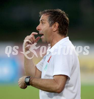 Fussball. Bundesliga. RZ Pellets WAC gegen SV Mattersburg. Trainer Franz Lederer (Mattersburg). Wolfsberg, 18.8.2012.
Foto: Kuess

---
pressefotos, pressefotografie, kuess, qs, qspictures, sport, bild, bilder, bilddatenbank