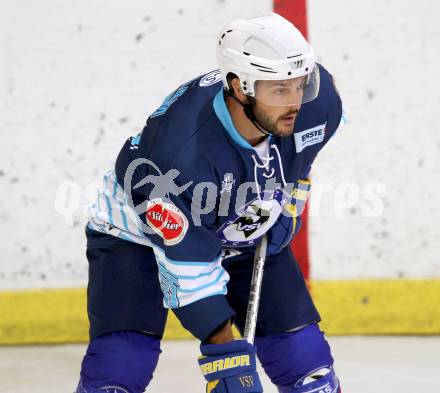 Eishockey. Rudi Hiti Turnier. VSV gegen Stavanger Oilers (Norwegen).  Scott Hotham (VSV). Bled, 17.8.2012
Foto: Kuess
---
pressefotos, pressefotografie, kuess, qs, qspictures, sport, bild, bilder, bilddatenbank