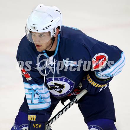 Eishockey. Rudi Hiti Turnier. VSV gegen Stavanger Oilers (Norwegen).  John Hughes (VSV). Bled, 17.8.2012
Foto: Kuess
---
pressefotos, pressefotografie, kuess, qs, qspictures, sport, bild, bilder, bilddatenbank