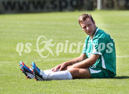 Fussball Kaerntner Liga. Welzenegg gegen Steinfeld.  Roman Scheiflinger(Steinfeld). Welzenegg, am 19.8.2012.
Foto: Kuess
---
pressefotos, pressefotografie, kuess, qs, qspictures, sport, bild, bilder, bilddatenbank