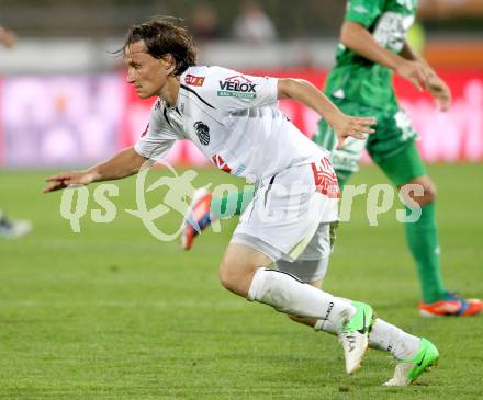 Fussball. Bundesliga. RZ Pellets WAC gegen SV Mattersburg. Dario Baldauf (WAC). Wolfsberg, 18.8.2012.
Foto: Kuess

---
pressefotos, pressefotografie, kuess, qs, qspictures, sport, bild, bilder, bilddatenbank