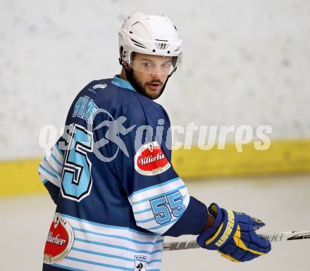 Eishockey. Rudi Hiti Turnier. VSV gegen Stavanger Oilers (Norwegen).  Scott Hotham (VSV). Bled, 17.8.2012
Foto: Kuess
---
pressefotos, pressefotografie, kuess, qs, qspictures, sport, bild, bilder, bilddatenbank