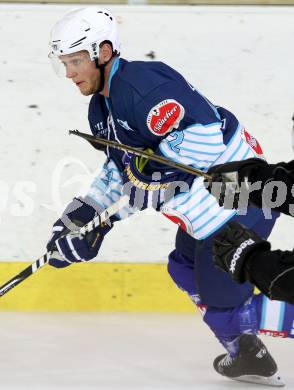 Eishockey. Rudi Hiti Turnier. VSV gegen Stavanger Oilers (Norwegen).  John Hughes (VSV). Bled, 17.8.2012
Foto: Kuess
---
pressefotos, pressefotografie, kuess, qs, qspictures, sport, bild, bilder, bilddatenbank