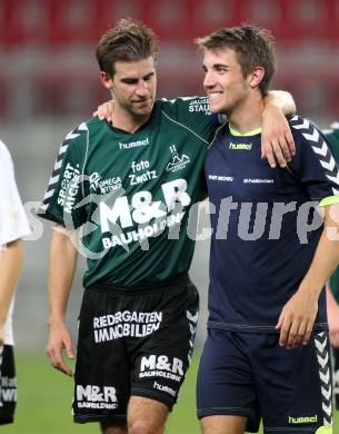 Fussball Regionalliga. SK Austria Klagenfurt gegen Feldkirchen. David Hebenstreit, Mathias Regal (Feldkirchen). Klagenfurt, am 21.8.2012.
Foto: Kuess
---
pressefotos, pressefotografie, kuess, qs, qspictures, sport, bild, bilder, bilddatenbank