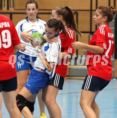 Handball. Kaernten Trophy. SC Ferlach Maedchen U14 gegen HC Tarpan.  Viktring, am 25.8.2012.
Foto: Kuess
---
pressefotos, pressefotografie, kuess, qs, qspictures, sport, bild, bilder, bilddatenbank