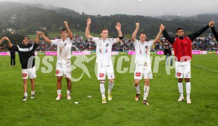 Fussball. Bundesliga. RZ Pellets WAC gegen Rapid Wien. Jubel WAC. Wolfsberg, 26.8.2012.
Foto: Kuess

---
pressefotos, pressefotografie, kuess, qs, qspictures, sport, bild, bilder, bilddatenbank