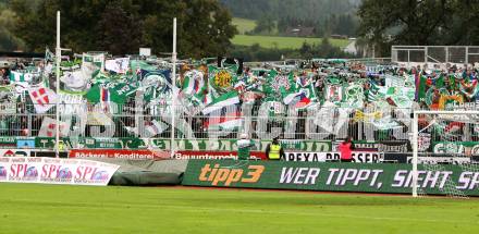 Fussball. Bundesliga. RZ Pellets WAC gegen Rapid Wien. Fans  (Rapid). Wolfsberg, 26.8.2012.
Foto: Kuess

---
pressefotos, pressefotografie, kuess, qs, qspictures, sport, bild, bilder, bilddatenbank