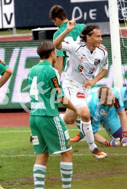 Fussball. Bundesliga. RZ Pellets WAC gegen Rapid Wien. Torjubel Dario Baldauf (WAC). Wolfsberg, 26.8.2012.
Foto: Kuess

---
pressefotos, pressefotografie, kuess, qs, qspictures, sport, bild, bilder, bilddatenbank