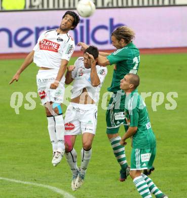 Fussball. Bundesliga. RZ Pellets WAC gegen Rapid Wien. Jacobo, Ruben Rivera, (WAC), Harald Pichler  (Rapid). Wolfsberg, 26.8.2012.
Foto: Kuess

---
pressefotos, pressefotografie, kuess, qs, qspictures, sport, bild, bilder, bilddatenbank