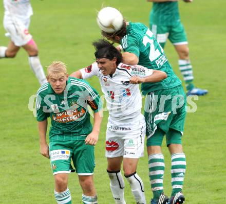 Fussball. Bundesliga. RZ Pellets WAC gegen Rapid Wien. David De Paula, WAC), Thomas Prager, Harald Pichler ( (Rapid). Wolfsberg, 26.8.2012.
Foto: Kuess

---
pressefotos, pressefotografie, kuess, qs, qspictures, sport, bild, bilder, bilddatenbank