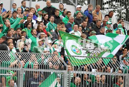 Fussball. Bundesliga. RZ Pellets WAC gegen Rapid Wien.  Fans (Rapid). Wolfsberg, 26.8.2012.
Foto: Kuess

---
pressefotos, pressefotografie, kuess, qs, qspictures, sport, bild, bilder, bilddatenbank