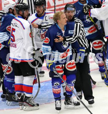 EBEL. Testspiel. EC VSV gegen Thomas Sabo Ice Tigers. Anti Pusa (VSV). Villach, am 30.8.2012.
Foto: Kuess 


---
pressefotos, pressefotografie, kuess, qs, qspictures, sport, bild, bilder, bilddatenbank