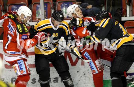 Eishockey Testspiel. KAC gegen HC Lugano. Herbert Ratz, Manuel Geier (KAC). Klagenfurt, 30.8.2012
Foto: Kuess 

---
pressefotos, pressefotografie, kuess, qs, qspictures, sport, bild, bilder, bilddatenbank