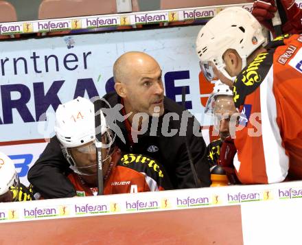 Eishockey Testspiel. KAC gegen HC Lugano. Co-Trainer Christer Olsson (KAC). Klagenfurt, 30.8.2012
Foto: Kuess 

---
pressefotos, pressefotografie, kuess, qs, qspictures, sport, bild, bilder, bilddatenbank